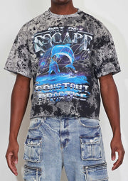 Art of Escape Dolphins Cropped Tee Black-Tee-First Row-S-Black-Urbanheer