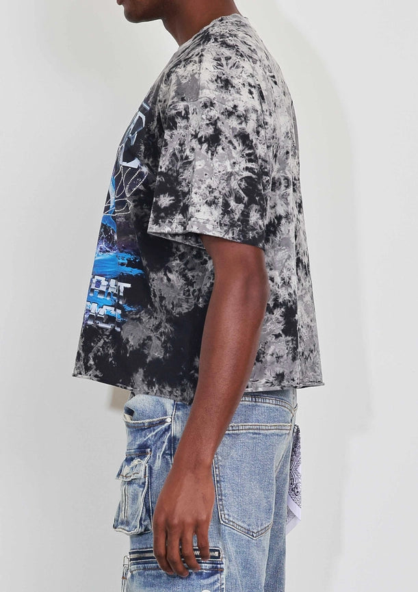 Art of Escape Dolphins Cropped Tee Black-Tee-First Row-S-Black-Urbanheer