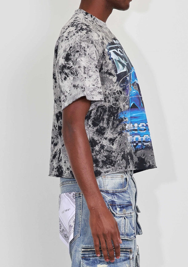 Art of Escape Dolphins Cropped Tee Black-Tee-First Row-S-Black-Urbanheer