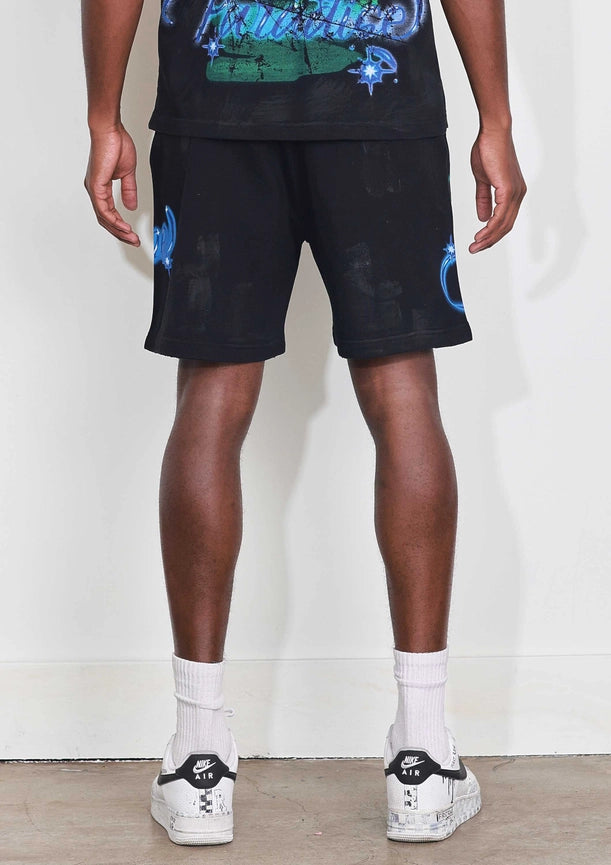 Art of Escape Wave Shorts-Shorts-First Row-S-Black-Urbanheer