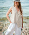 Asymmetrical Linen Vest-Vest-Moa-Bust: 20.9 in (53 cm) Waist: 22.8 in (58 cm) Long Side Length: 27.6 in (70 cm) Short Side Length: 22.8 in (58 cm)-Urbanheer