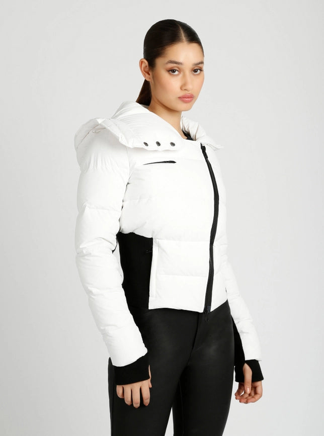 Asymmetrical Puffer Jacket Bright White-Puffer Jacket-Blanc Noir-XS-Bright White-Urbanheer
