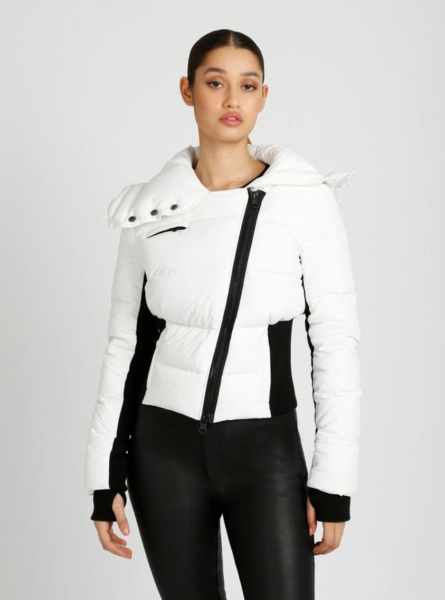 Asymmetrical Puffer Jacket Bright White-Puffer Jacket-Blanc Noir-XS-Bright White-Urbanheer