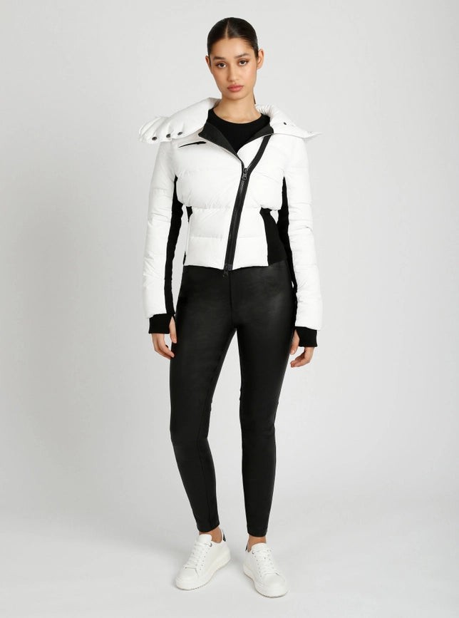 Asymmetrical Puffer Jacket Bright White-Puffer Jacket-Blanc Noir-XS-Bright White-Urbanheer