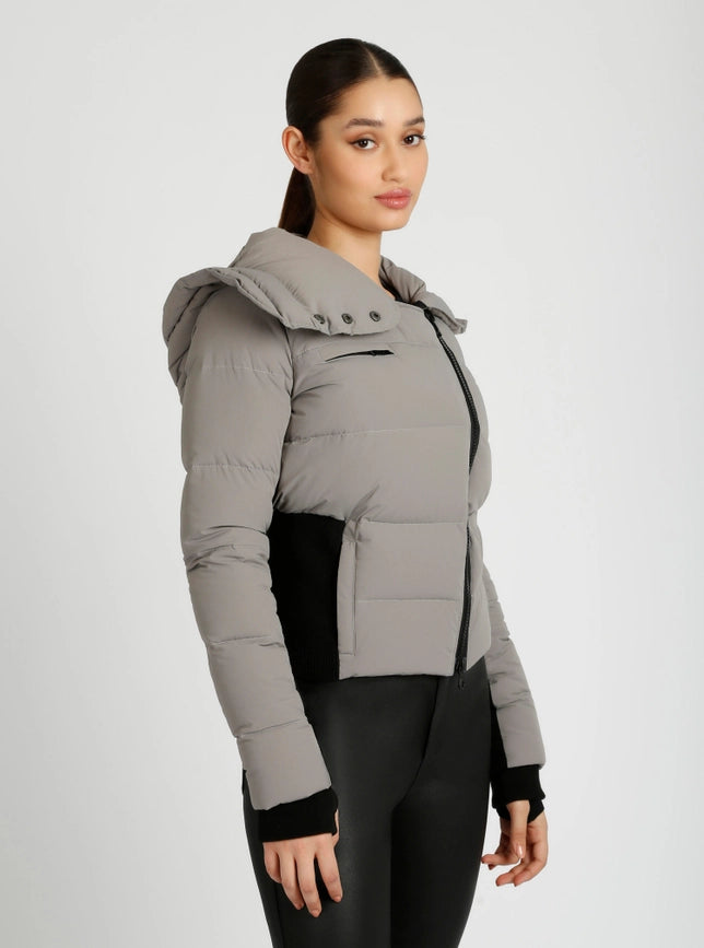 Asymmetrical Puffer Jacket Graphite-Puffer Jacket-Blanc Noir-L-Graphite-Urbanheer