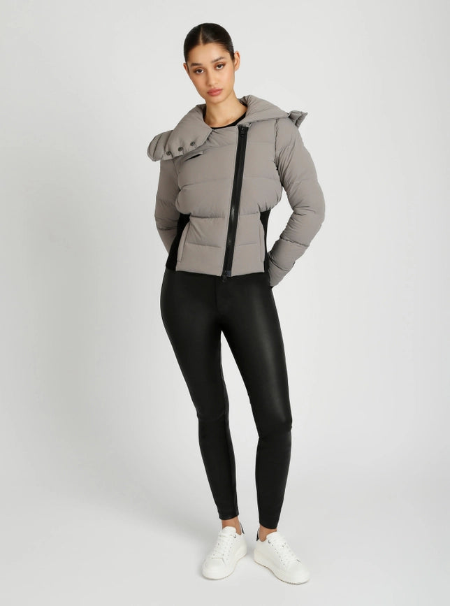 Asymmetrical Puffer Jacket Graphite-Puffer Jacket-Blanc Noir-L-Graphite-Urbanheer