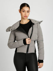 Asymmetrical Puffer Jacket Graphite-Puffer Jacket-Blanc Noir-L-Graphite-Urbanheer