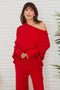 Asymmetrical Sweater RED-Sweater-MILIO MILANO-S/M-Urbanheer