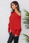 Asymmetrical Sweater RED-Sweater-MILIO MILANO-S/M-Urbanheer