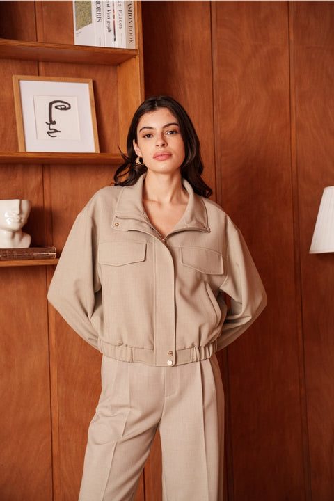 Aura High-Neck Bomber