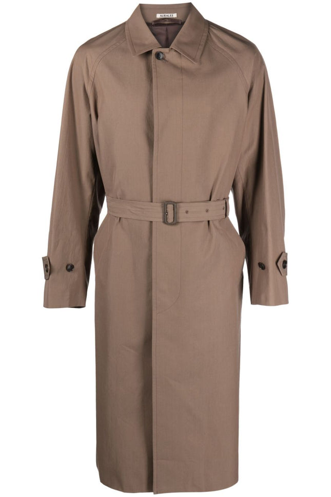 Auralee Coats Brown-men > clothing > jackets-Auralee-Urbanheer