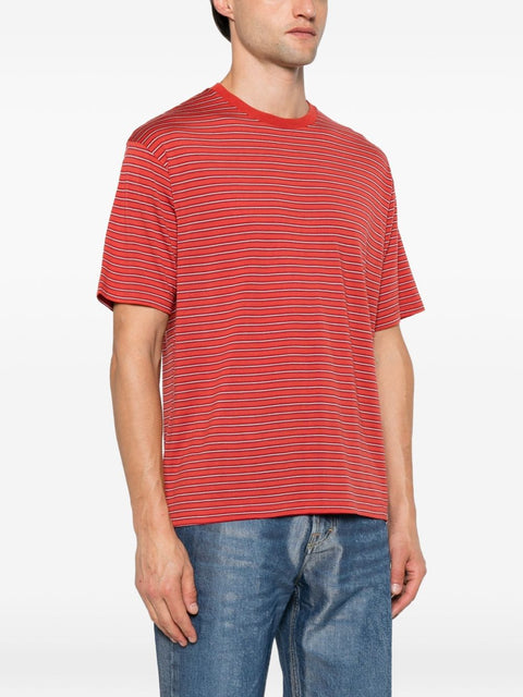 Auralee Wool striped t-shirt