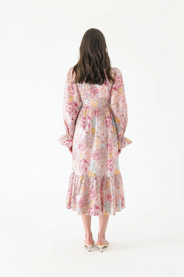 Aurora Silk Belt Maxi Dress-Dress-WE ARE KINDRED-AU 6 / US 2-KALEIDOSCOPE-Urbanheer