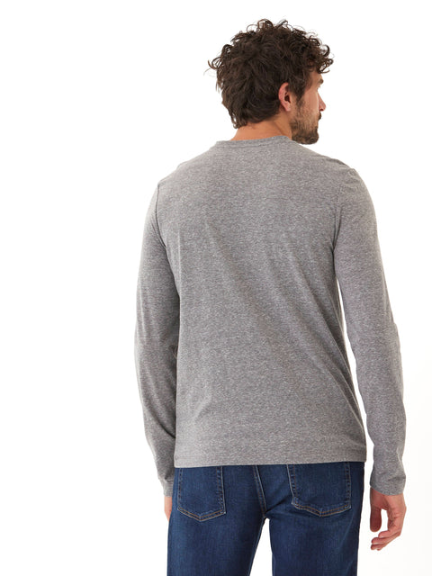 Austin Triblend 2 Button Long Sleeve Henley