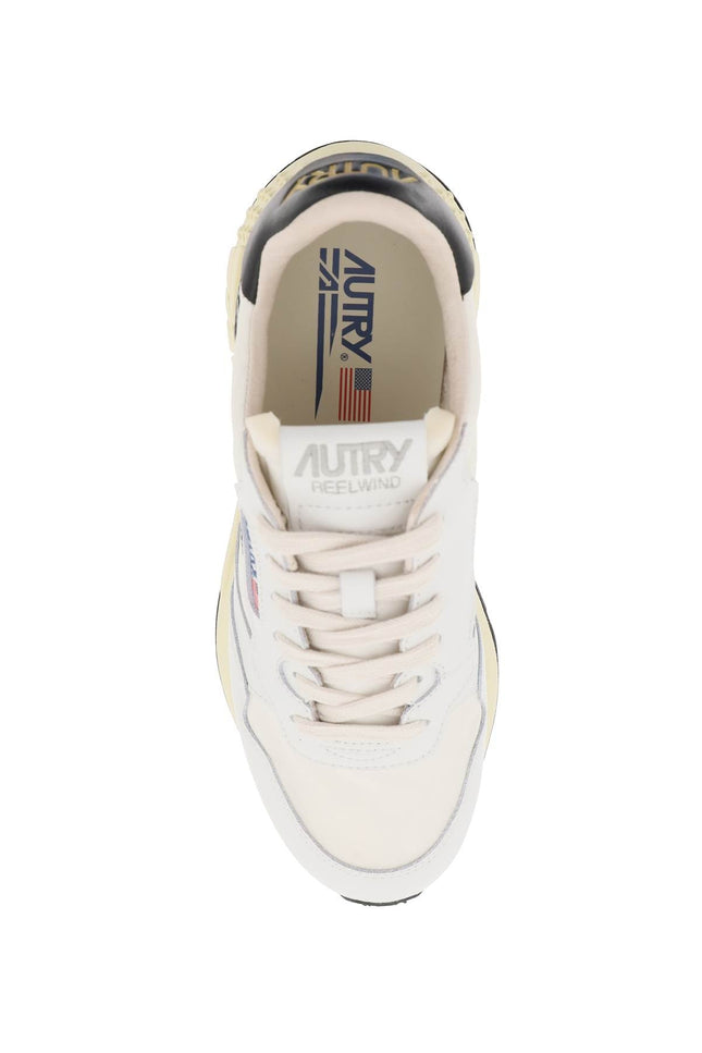 Autry Low-Cut Nylon And Leather Reelwind Sneakers-men > shoes > sneakers-Autry-Urbanheer