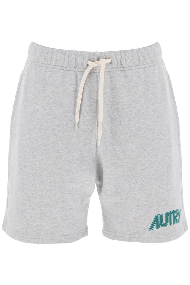 Autry sweatshorts with logo print-men > clothing > trousers > bermuda and shorts-Autry-Urbanheer