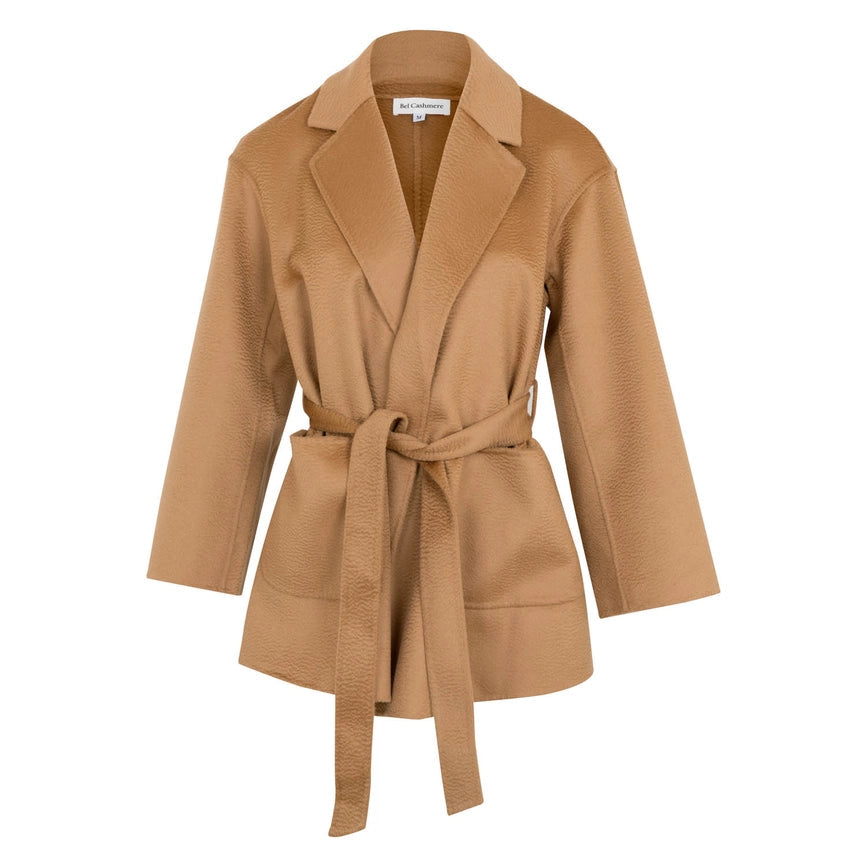 Ava Cashmere and Wool Jacket-Jacket-Bel Cashmere S.C.-S-Camel-Urbanheer