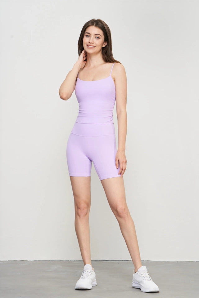 Ava Side Ruched Cami Top Orchids-TOP-91thelabel-S-Orchids-Urbanheer