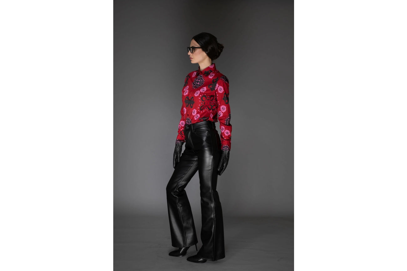 Aw - Mystic Print Red Cotton Shirt-Shirt-Nuvula-XS-Multi-Urbanheer