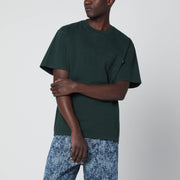 Awake NY Green crewneck T-shirt with logo