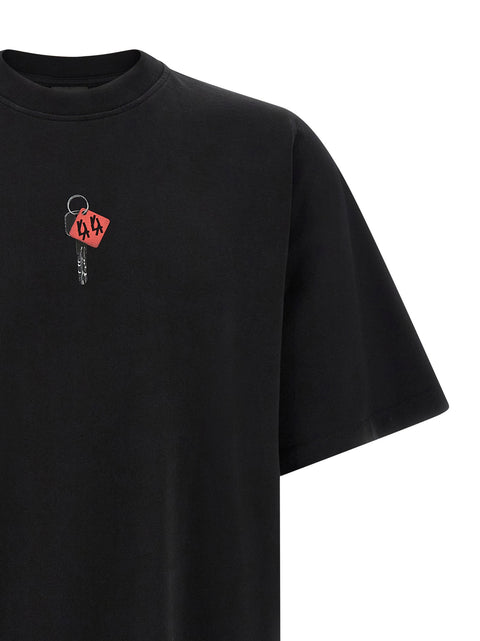 44 Label T-shirt With Padlock Print