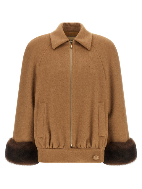 Valentino Garavani Fur Insert Caban