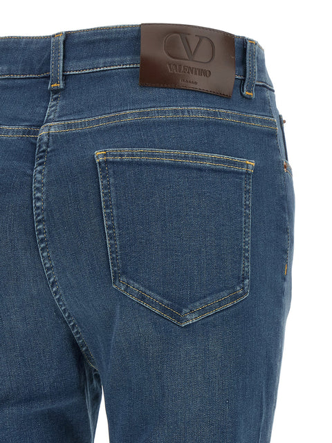 Valentino Garavani Lace Insert Jeans