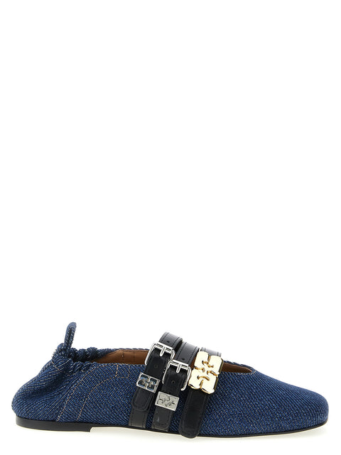 Ganni Sue Triple Ballet Flats