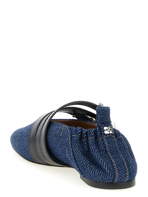 Ganni Sue Triple Ballet Flats