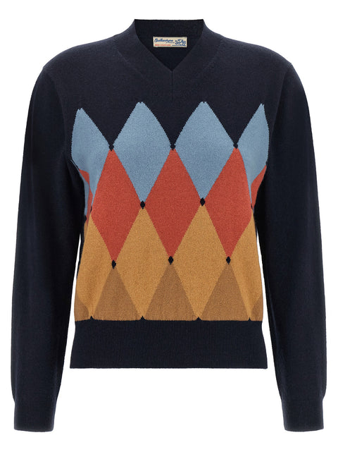 Ballantyne Argyle V-knit