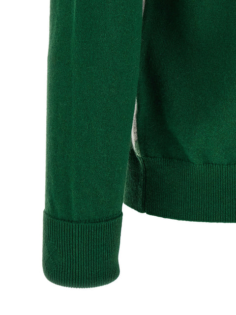 Ballantyne Classic Diamond Intarsia Turtleneck Sweater