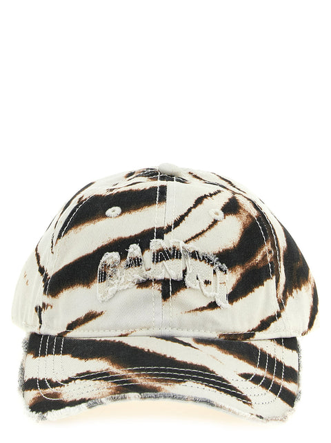 Ganni Animal Print Cap