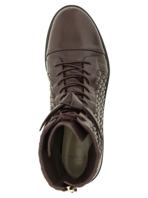 Alexandre Birman Quilted Clarita Combat Ankle Boots