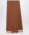 Max Mara Leather-brown cashmere scarf