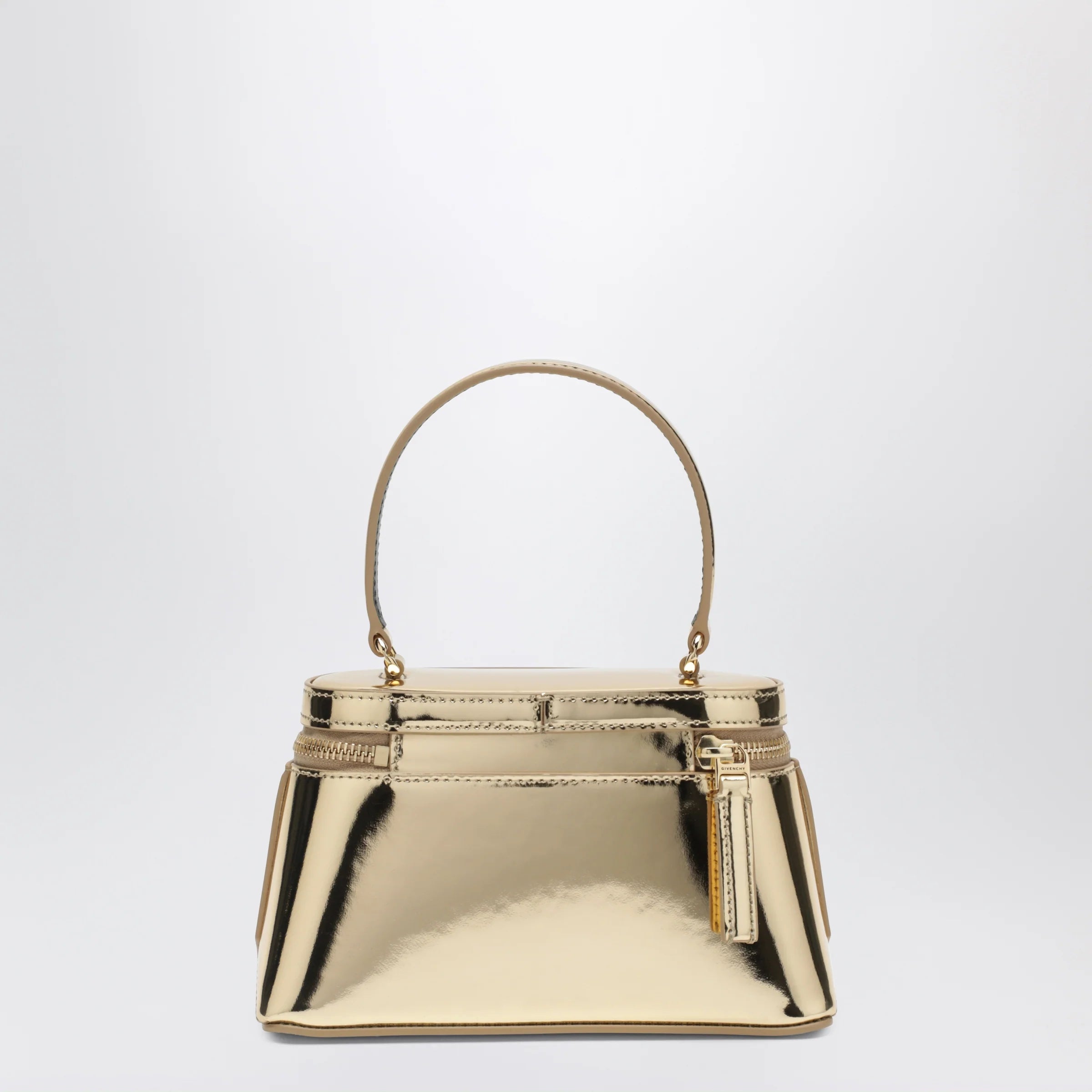 Givenchy Antigona gold mirror-effect leather beauty case