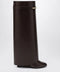 Givenchy Shark Pinch leather boots in ebony brown