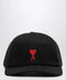 Ami Paris Black baseball cap with logo