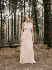 BIANCA MAXI NUDE-VESTIDOS LARGOS-Ceylan Bcn-NUDE-XS-Urbanheer