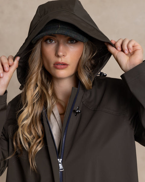 BIANCA long parka with heat-sealed seams