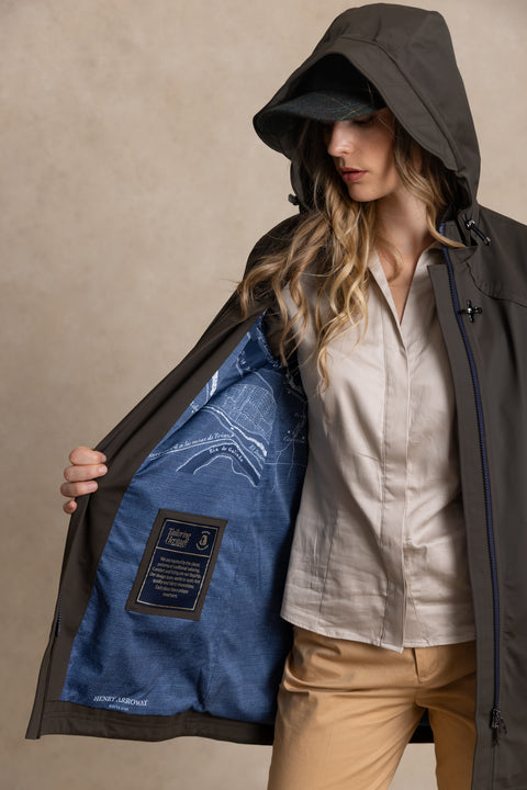 BIANCA long parka with heat-sealed seams