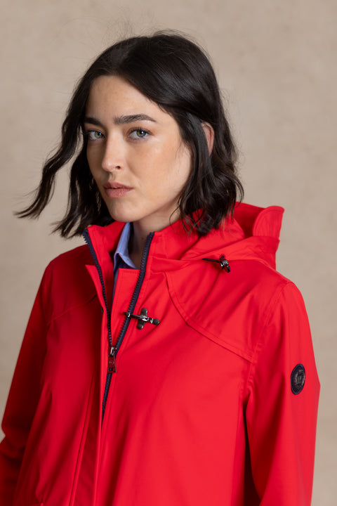BIANCA long parka with heat-sealed seams