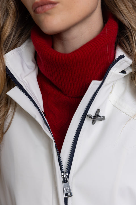 BIANCA long parka with heat-sealed seams