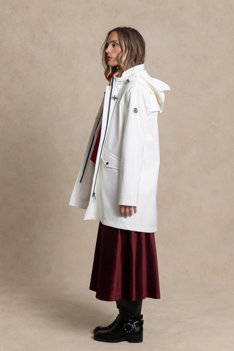 BIANCA long parka with heat-sealed seams