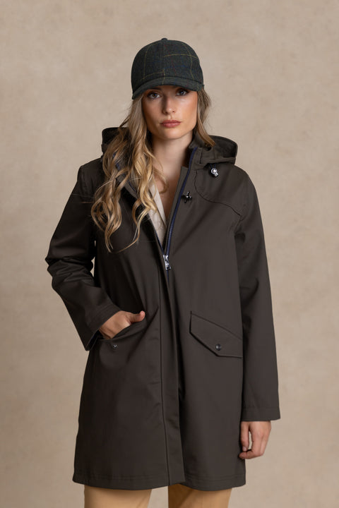 BIANCA long parka with heat-sealed seams