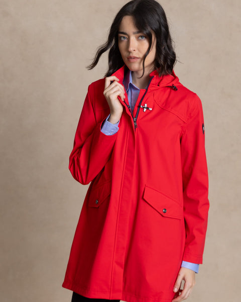 BIANCA long parka with heat-sealed seams