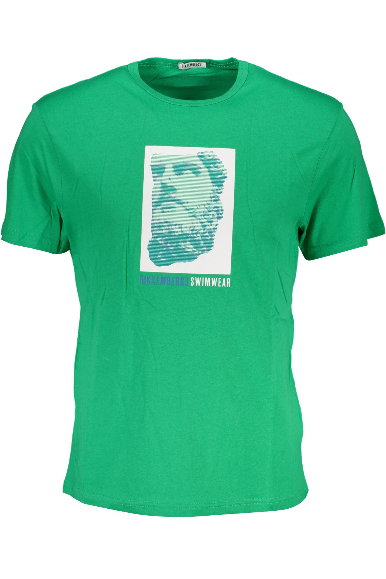 BIKKEMBERGS GREEN MEN'S SHORT SLEEVE T-SHIRT-T-Shirt-BIKKEMBERGS-GREEN-S-Urbanheer