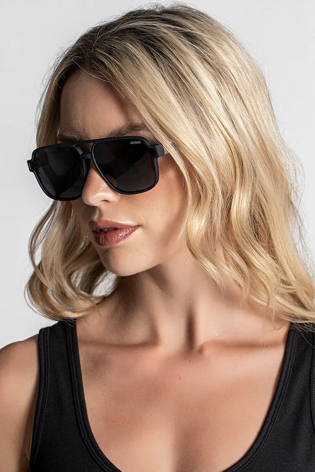 BLACK EXPLORER SUNGLASSES-Accessories Sunglasses-Gianni Kavanagh-Height: 5Height: 5.2 cm; Length: 14.5 cm-Urbanheer