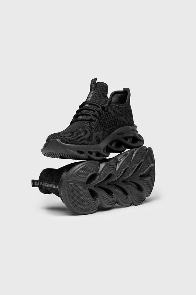BLACK STRUCTURE SNEAKERS-Men's Sneakers-Gianni Kavanagh-Urbanheer