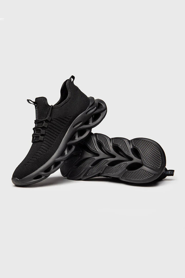 BLACK STRUCTURE SNEAKERS-Men's Sneakers-Gianni Kavanagh-Urbanheer