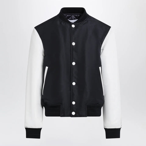 Givenchy Navy/White Satin Varsity Jacket